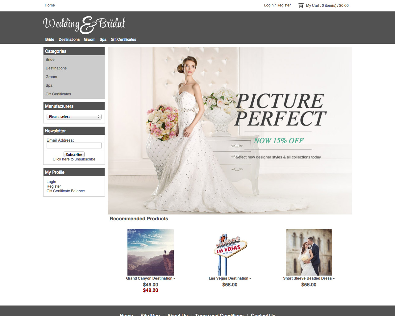 Wedding & Bridal - Shoppe Pro Web Hosting